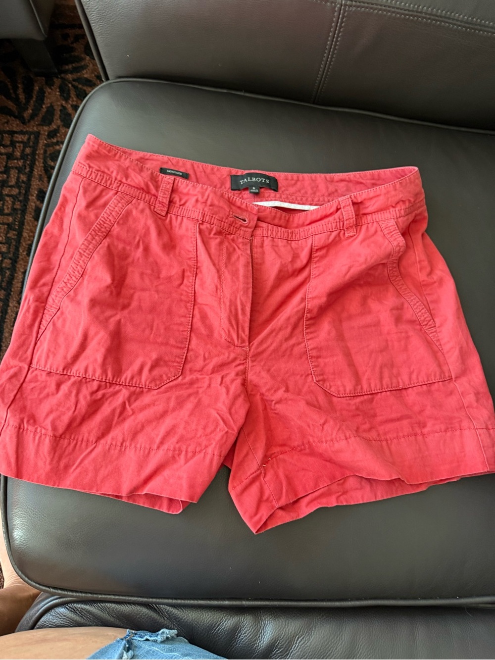 Talbots size 6 Red Cotton Casual Women’s Shorts